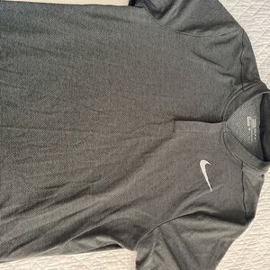 Nike dri - fit Henly short sleeve, dark green polo